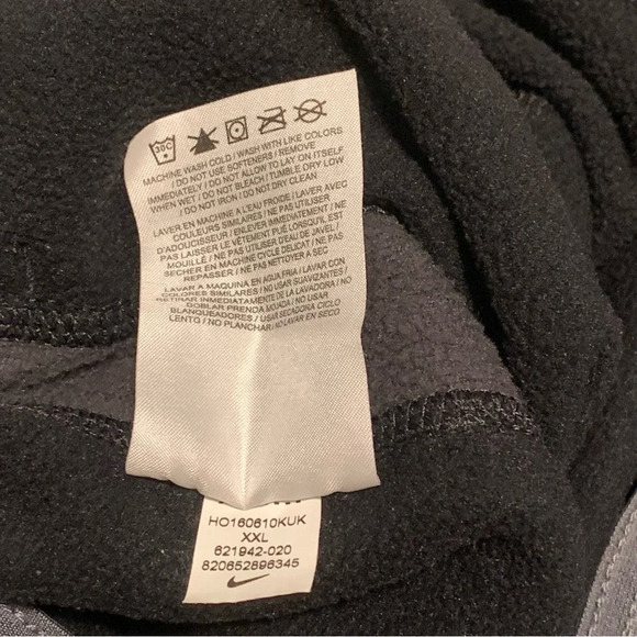 Nike Men’s Therma Fit Sweatpants XXL Gray Basketball Baggy Drawstring Ankles - Picture 7 of 11